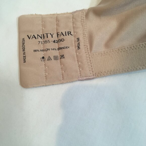 sz 42 dd Vanity Fair lightly padded full coverage no wire bra 71355 - Picture 4 of 5